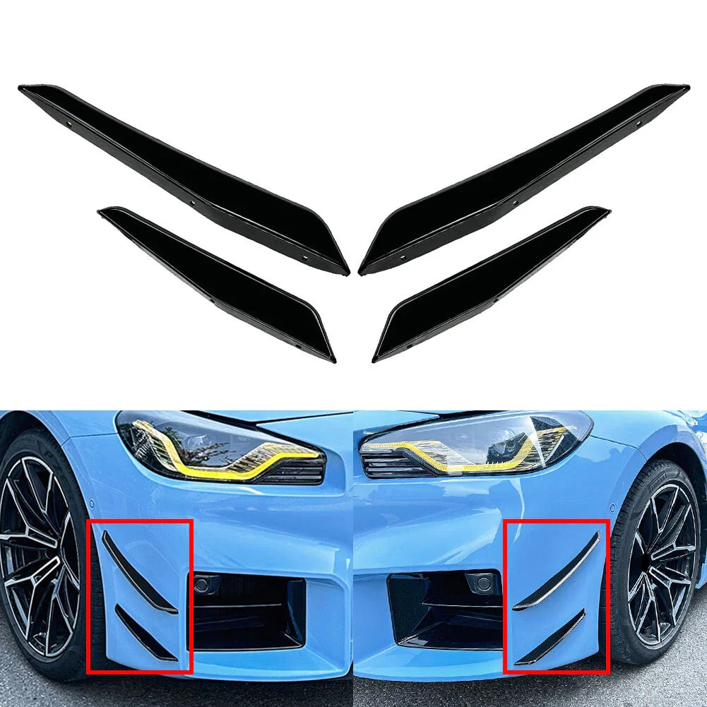 Front Bumper Splitter Side Skirt Spoiler for BMW M2 G87 (2023-2024)