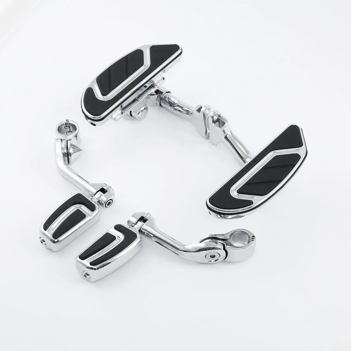 Long Angled Floorboards & Footpegs for Harley Touring (1993 - 2025)