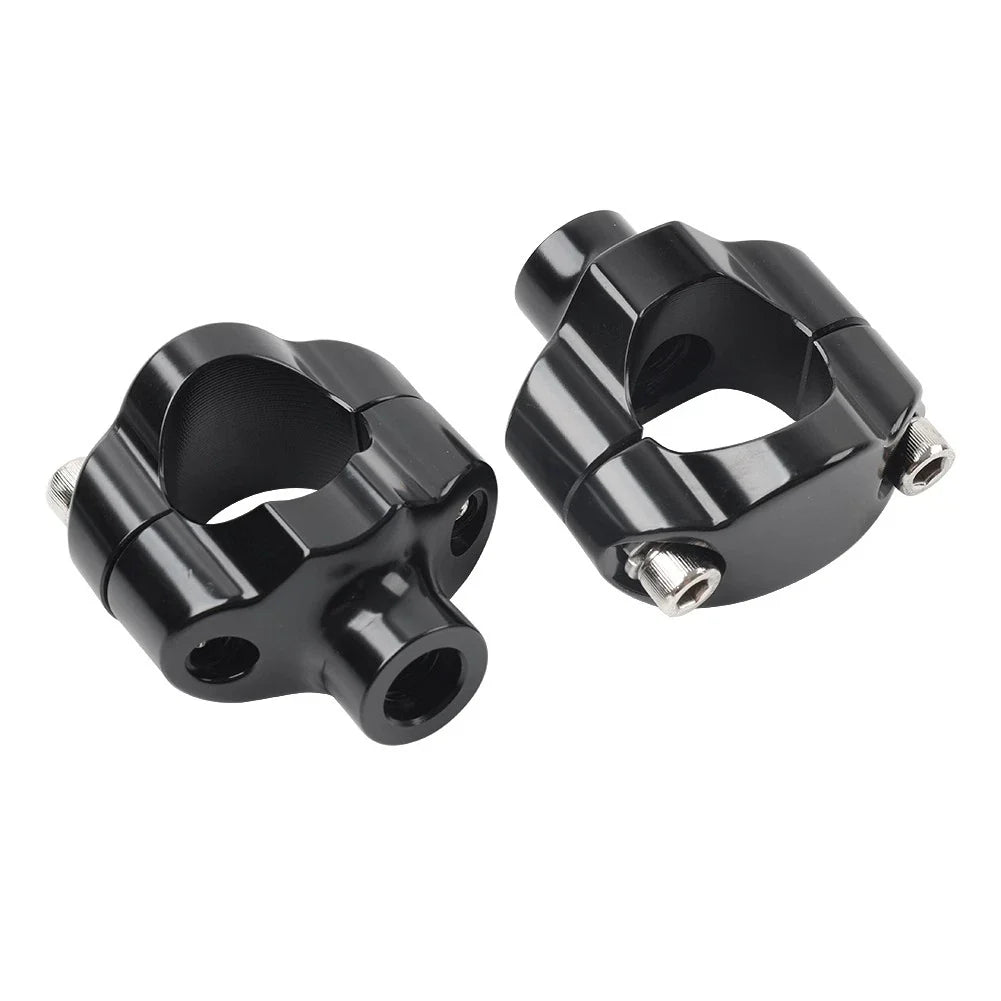 1.25" Handlebar Risers for Harley Softail FXSTC Custom (2006-Current) Black