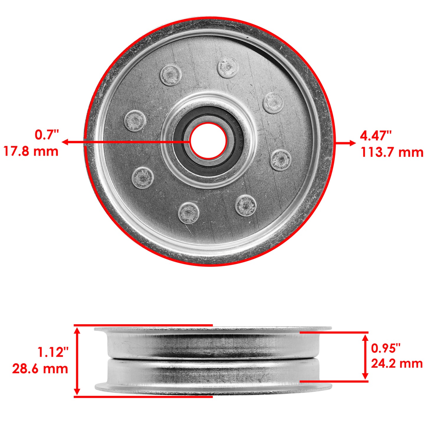 Deck Pulleys Replacement for John Deere X384 X390 X394 X570 (48 in)