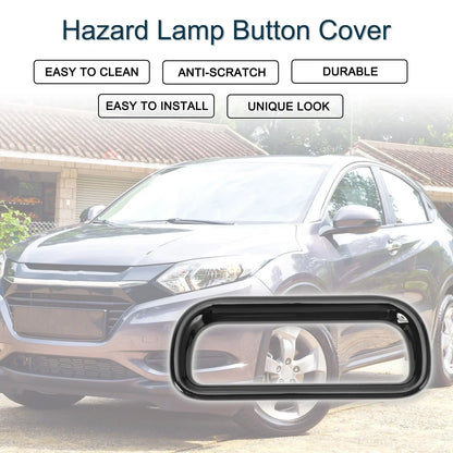 Warning Lamp Button Cover for Honda Vezel RV3 RV4 RV5 RV6 (2021-2023) Black 1 x