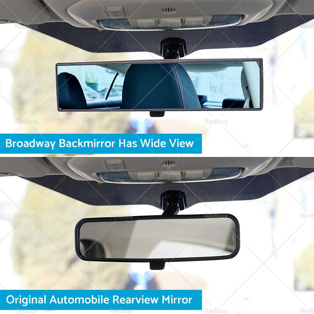 300mm Wide Angle Anti Glare Rear View Mirror for Universal Car
