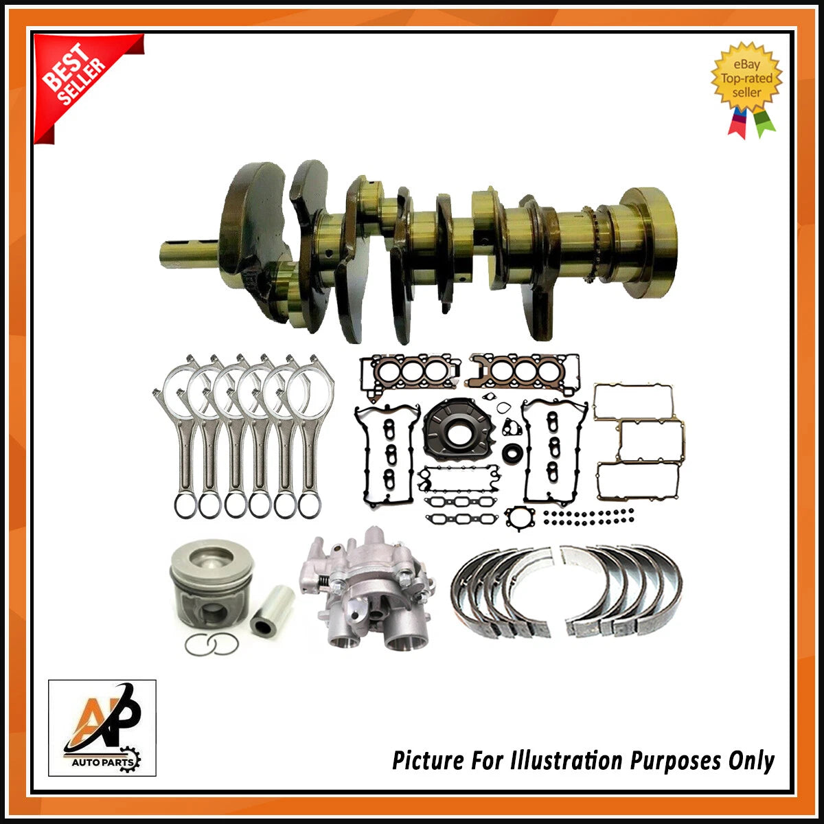 Crankshaft Piston Oil Pump Replacement Kit for Range Rover 3.0 Petrol (2002–2005)