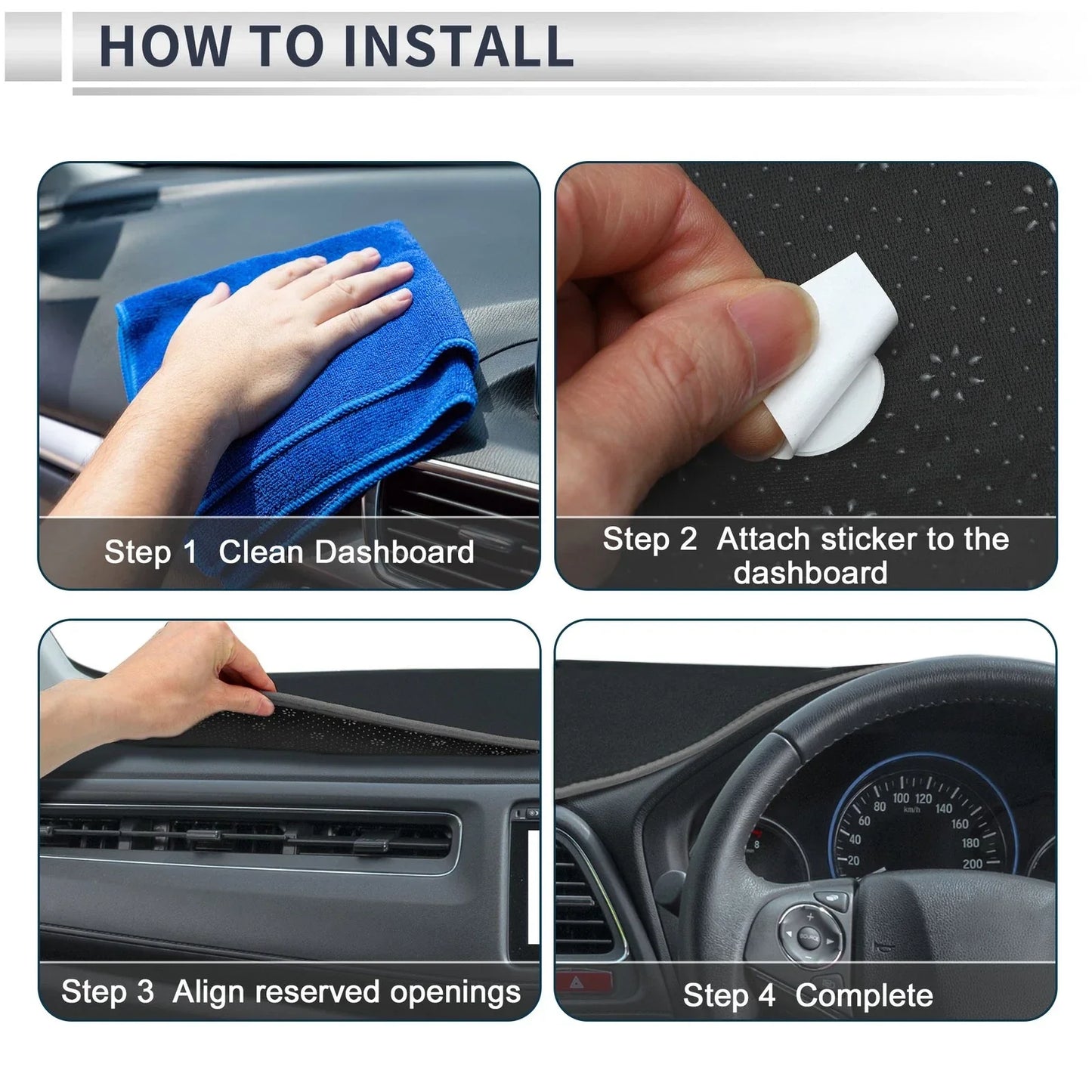 Dashboard Cover Mat for Honda Odyssey RB1 RB2 (2003-2008) Sun Protector Gray