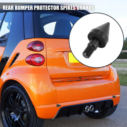 2 x Black Rear Bumper Protector Guards for Mercedes-Benz Smart Fortwo