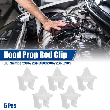 5 Pcs Car Hood Prop Rod Holders for Honda Civic 2dr (2006-2015)