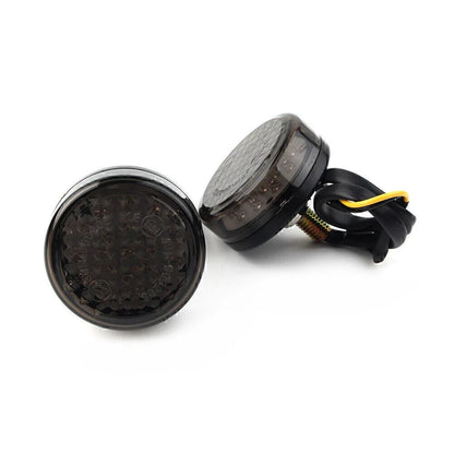 LED Round Smoke Turn Signal Indicator Light for Car 12V