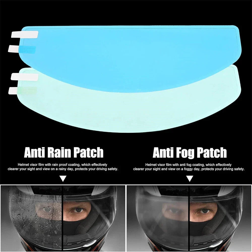 9.65" x 3.46" Rain Proof Anti Fog Film for Motorcycle Helmet