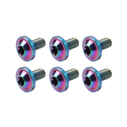 6pcs M5x15mm Universal Titanium Torx Head Bolts for Bike Motor