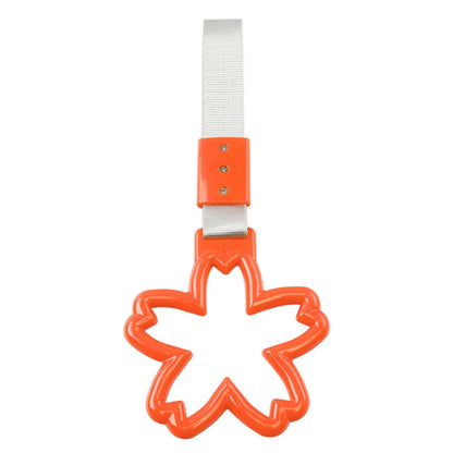 Orange Cherry Blossom Ring Handle Strap for Train Bus Charm Tools