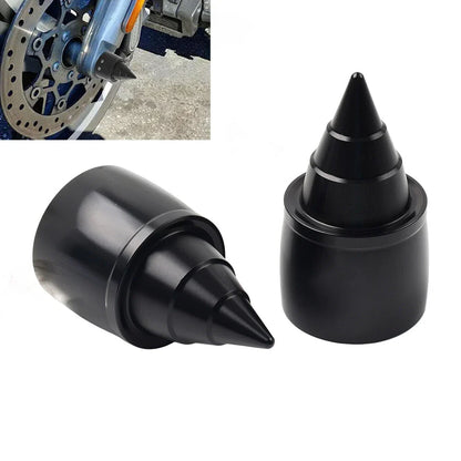 Front Axle Nut Caps for Harley Touring Road Street Glide Softail Sportster