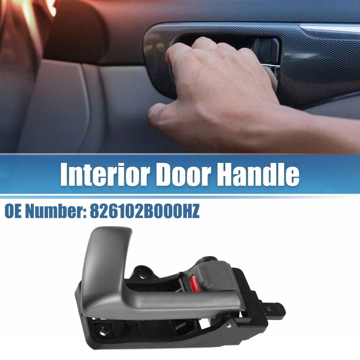 Front Rear Left Interior Door Handle for Hyundai Santa Fe (2007-2012)