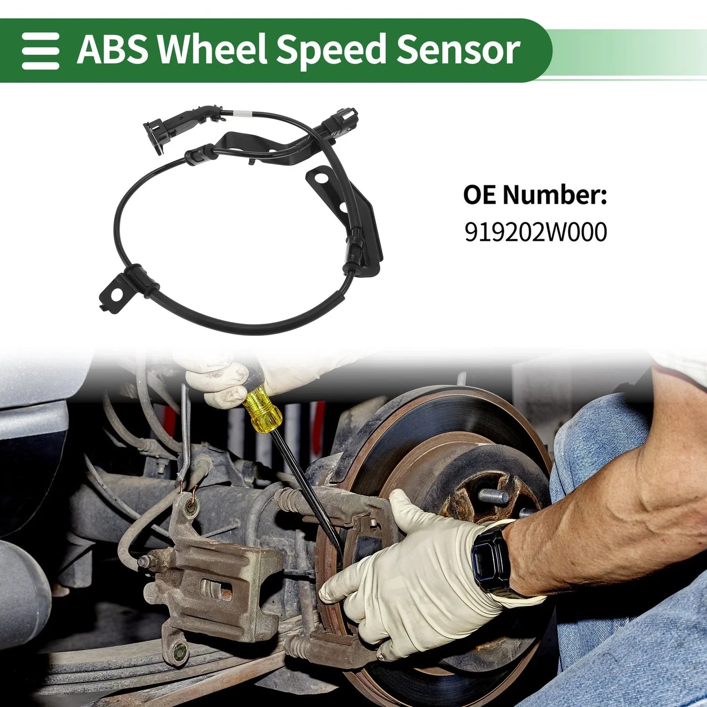 ABS Wheel Speed Sensor for Hyundai Santa Fe 2WD (2013-2018) 1 x Left Rear