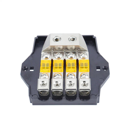 4-Way Fuse Holder Auto Fuse Distribution Block 80A 32V