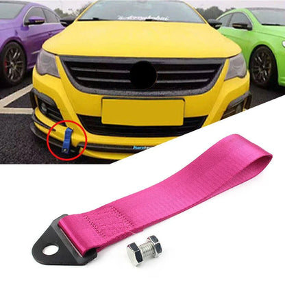 Purple Towing Strap Belt Rope for Universal Car Rear/Front Bumper