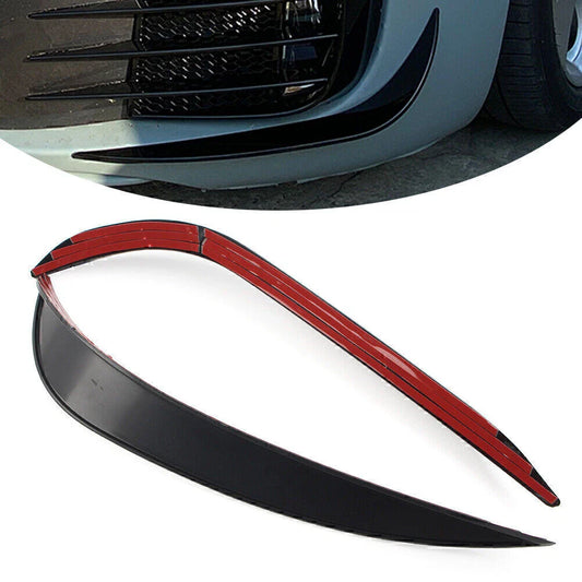Glossy Black Front Bumper Side Air Vent Trim for VW Golf 6 MK6 GTD (2008-2013)