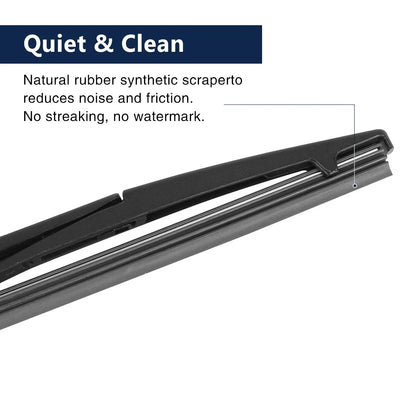 Rear Windshield Wiper Blade Arm Set 16 Inch for Lexus RX450h (2009-2017)