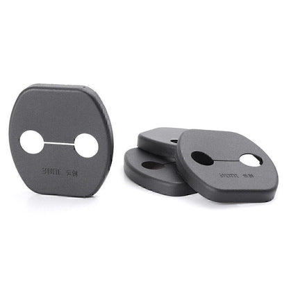 4 x Door Lock Cover Pad Guard for Nissan Qashqai (2008-2013) Black ABS
