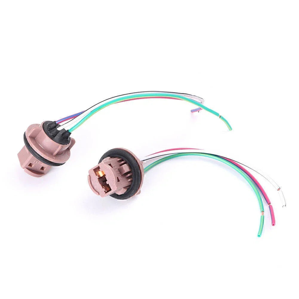 LED Bulb Brake Signal Light Wiring Harness Socket for 7441 7443 7444 T20