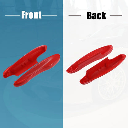 Car Remote Key Side Cover Case Set for Porsche Taycan 911 (2020-2021) Red