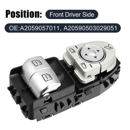 Driver Side Power Window Switch for Mercedes-Benz C300 C43 (2015-2023)