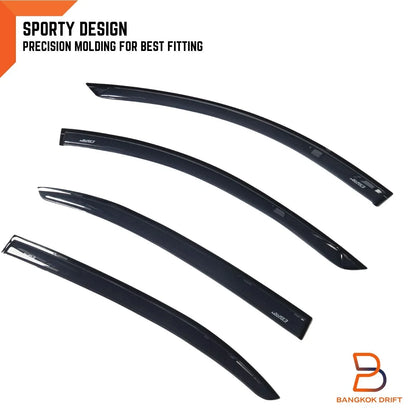 Weather Shield Window Visor Rain Guard for Mazda 3 Hatchback (2014-2019)