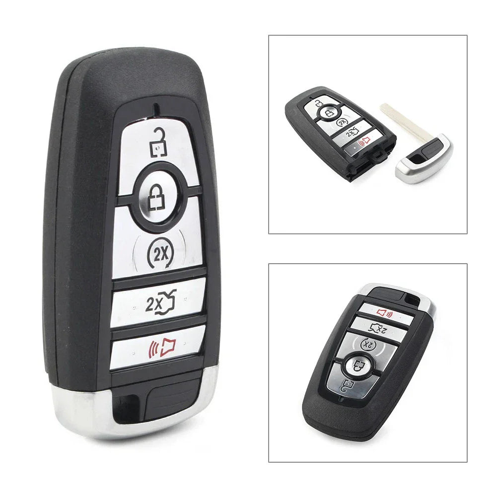 5 x Button Remote Key Fob Shell Cover for Ford Edge, Fusion (2017-2020)