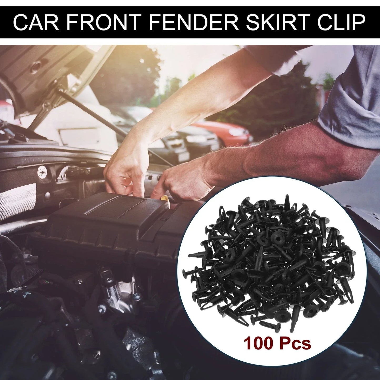 Front Fender Skirt Clips for Chrysler 200, Pacifica (2011-2014) - 100 Pcs