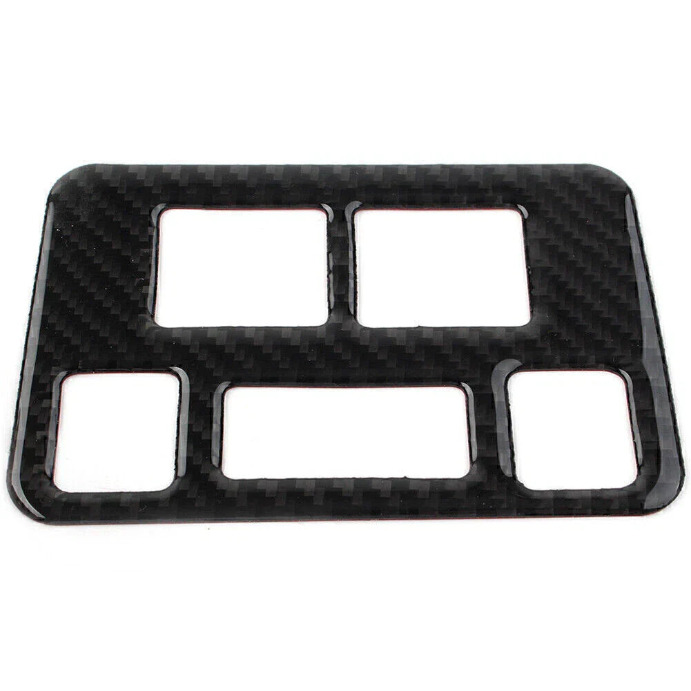 Carbon Fiber Headlight Button Frame Cover Trim for Subaru Forester (2013-2018)