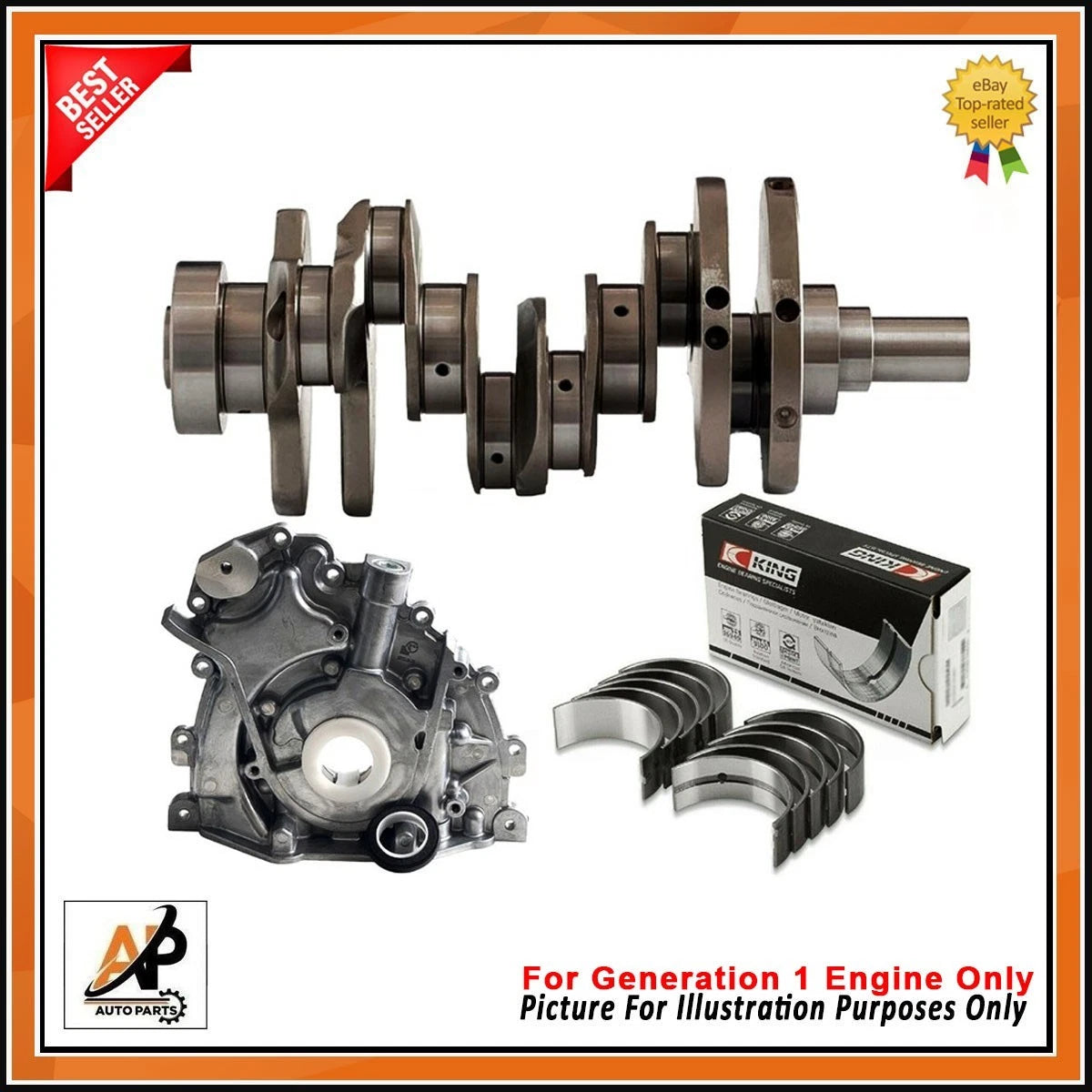 Forged Crankshaft Engine Part for Land Rover Range Rover 3.0 306DT (2011–2022)