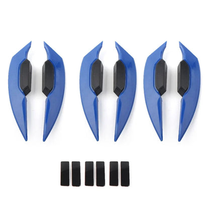 Blue Fairing Winglets Side Spoiler Deflector Air Wings for Universal Motorcycle