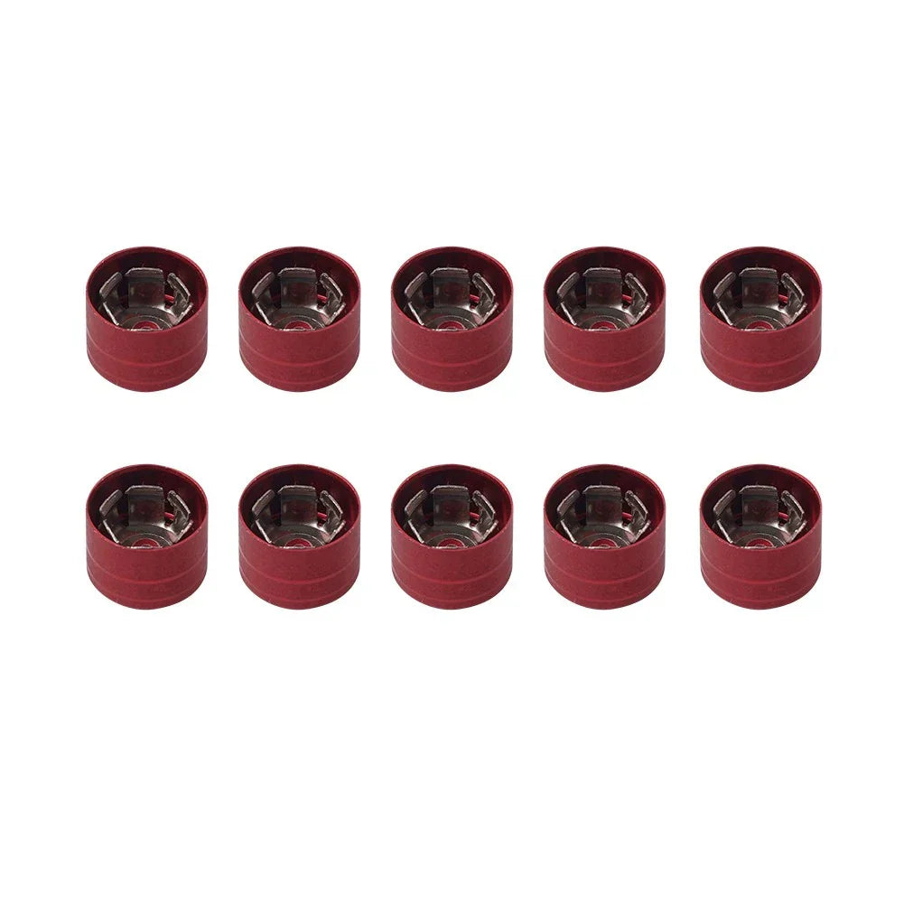 10 x Engine Cover Bolts Screw Caps CNC for Harley Twin Cam Dyna Softail Red
