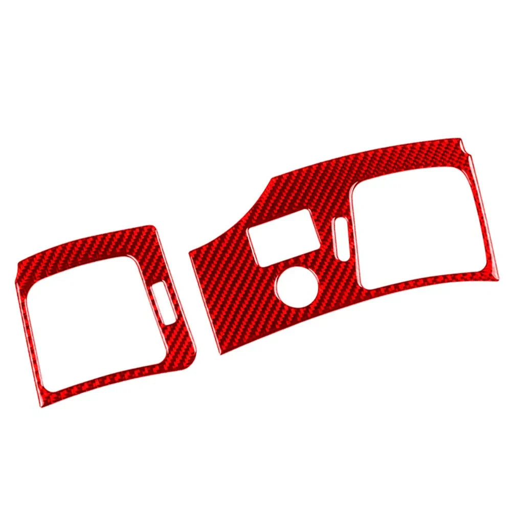 Carbon Fiber Red Interior Side Air Vent Cover Trim for Cadillac CTS (2008-2013)