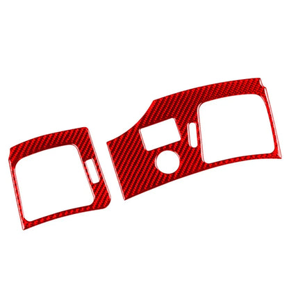Carbon Fiber Red Interior Side Air Vent Cover Trim for Cadillac CTS (2008-2013)