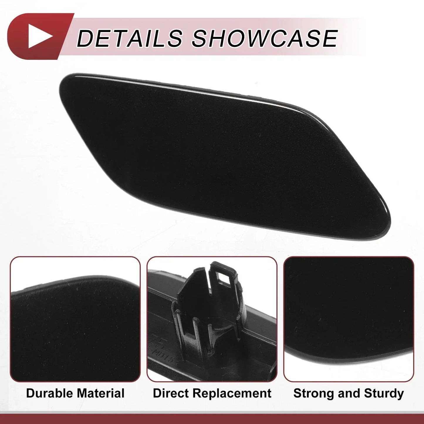Front Right Washer Nozzle Cover for Lexus RX350 (2019-2022) Black 1 x Cap