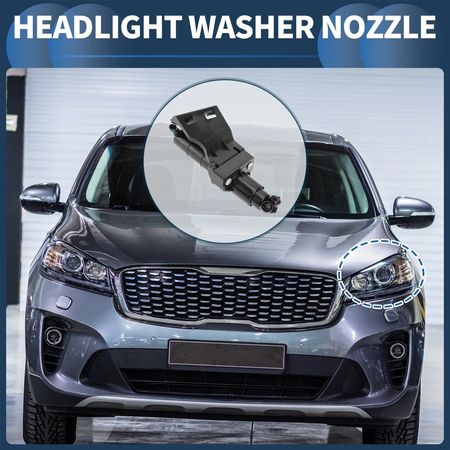 Driver Side Headlight Washer Nozzle for Mercedes-Benz GL320 (2007-2012)