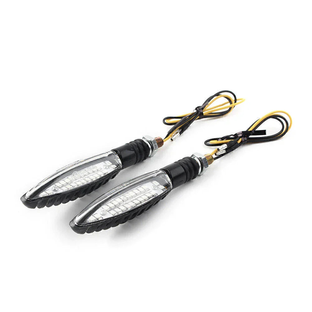 LED Turn Signal Indicators  Amber Lamps for Universal Motorcycle