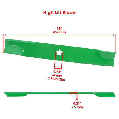 52" Deck Blade with Bolt Replacement for Husqvarna EZ5221 EZ5224 (2008–2018)
