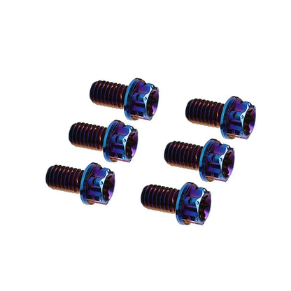 6 x Titanium M6x20mm Torx Head Flange Bolts for Motorcycle Bike Bicycle