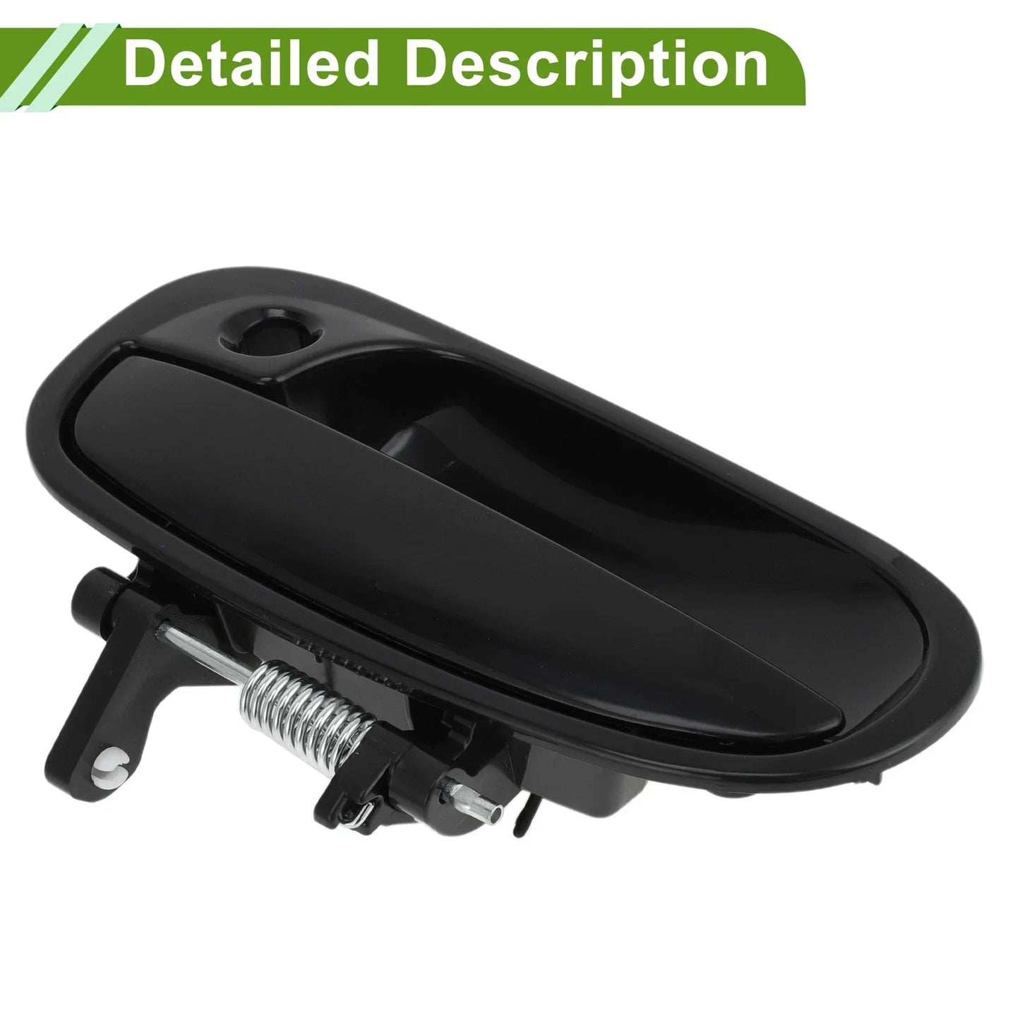 Exterior Door Handle for Honda Civic 1996-2000 Black Front Left Plastic