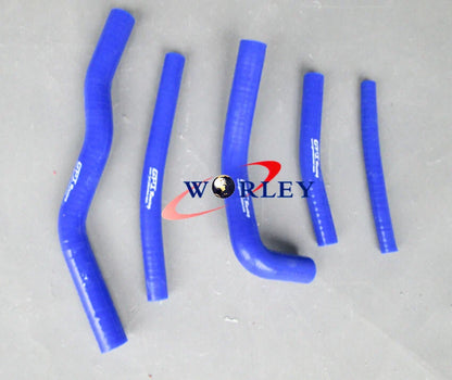 Yellow Silicone Radiator Hose for Suzuki RM125 (1996-2000)