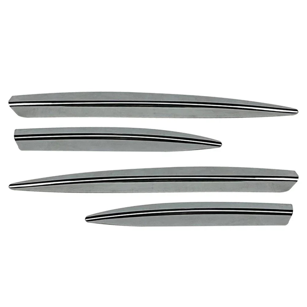 Fog Light Strips Grille Cover Trim Chrome for Mercedes Benz A Class (2023)