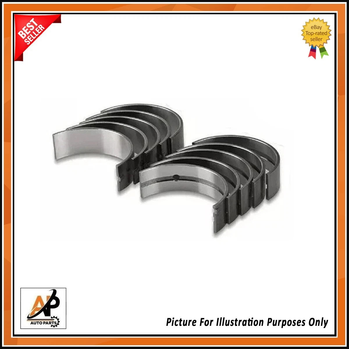Crankshaft Main and Big End Bearing Set for Mitsubishi 2.5 4D56 (16V) (1990–2008)