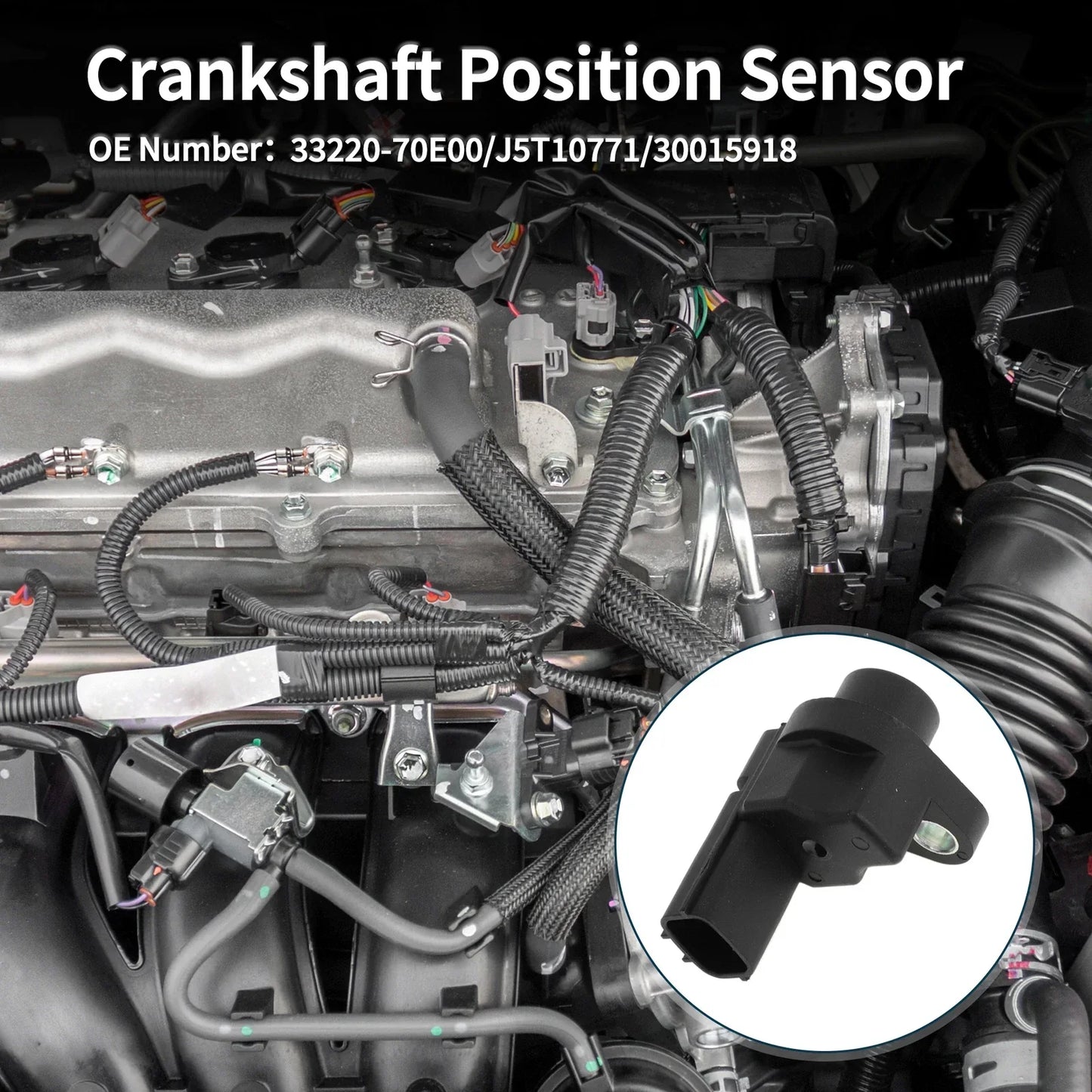 Crankshaft Position Sensor for Chevrolet Metro 1.0 1.3 (1998-2000) 1 x Pc
