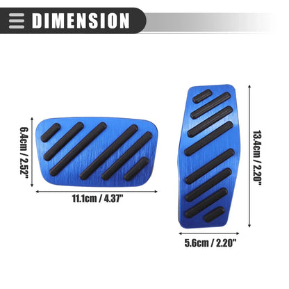 Brake & Accelerator Pedal Covers for Chevrolet Cruze (2009-2020) Black Blue