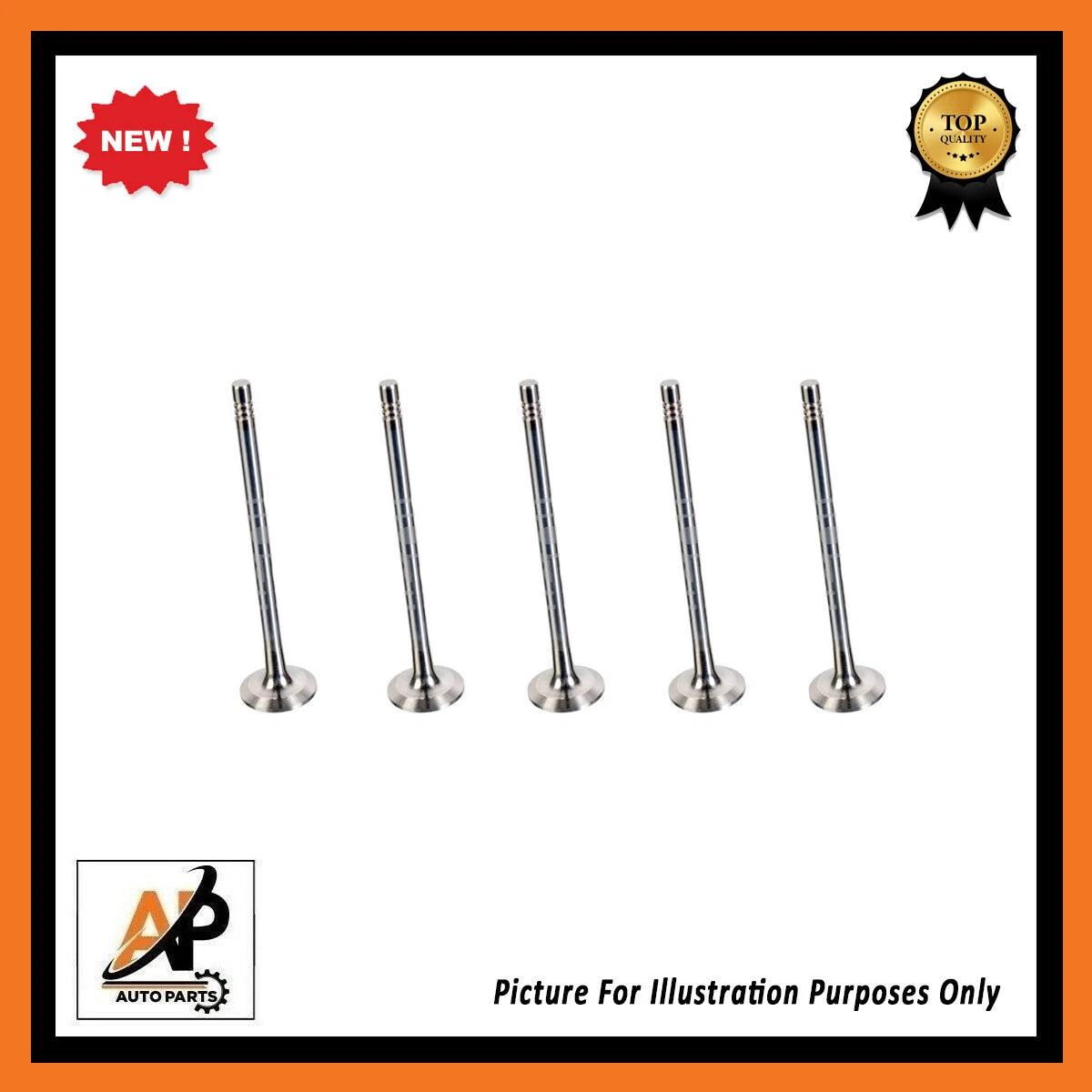 Exhaust Valve Replacement Set 5 Pieces for Renault H4B H5F (2010–2019)