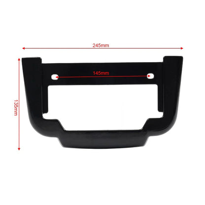 Black Rear License Plate Frame Mount for Harley Tri Glide Ultra Classic (2011-2023)