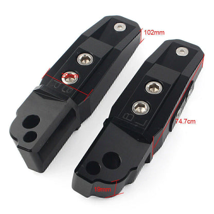 CNC Aluminum Blue Rear Passenger Foot Pegs for BMW S1000RR (2010-2023)