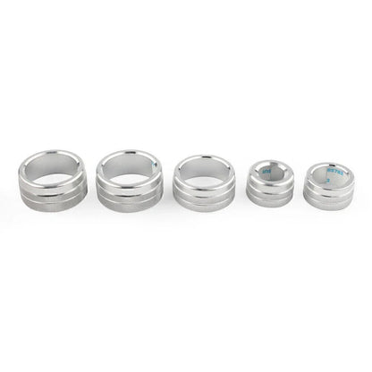 Silver Air Conditioning Audio Button Switch Knob Covers for Toyota Camry (2018)