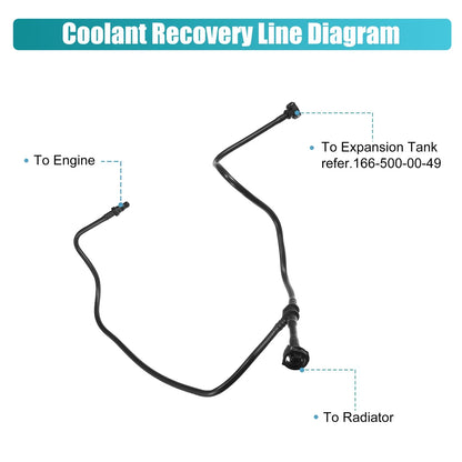 Engine Coolant Radiator Overflow Hose for Mercedes-Benz GL450 GL63 (2007-2012)